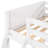 Solid Wood Twin Loft Bed With - White. Strong And Stable Construction. No Box Spring Or Foundation. 14 Slats For Added Support. Guard Rails . 79.5" X 41.8" 67.5". Assembly Required Build Reliability.-1267193240