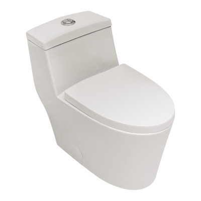 Toilette allongée une pièce à fixation au sol Créationstry GPF (siège inclus)