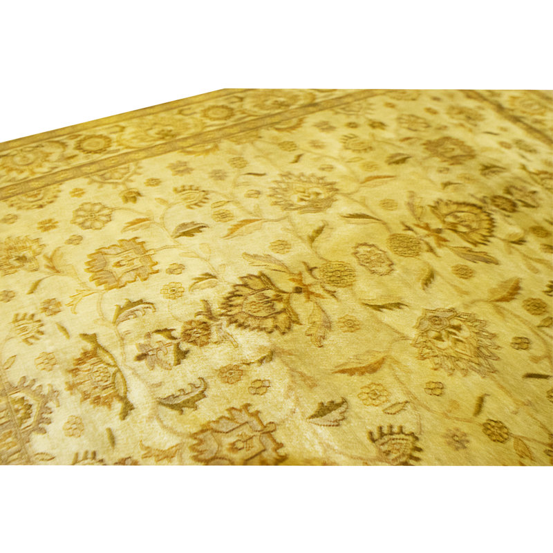 High-Quality Hand-Knotted Beige Area Rug