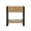Table de chevet avec tiroirs de rangement et tablette ouverte-1409540961