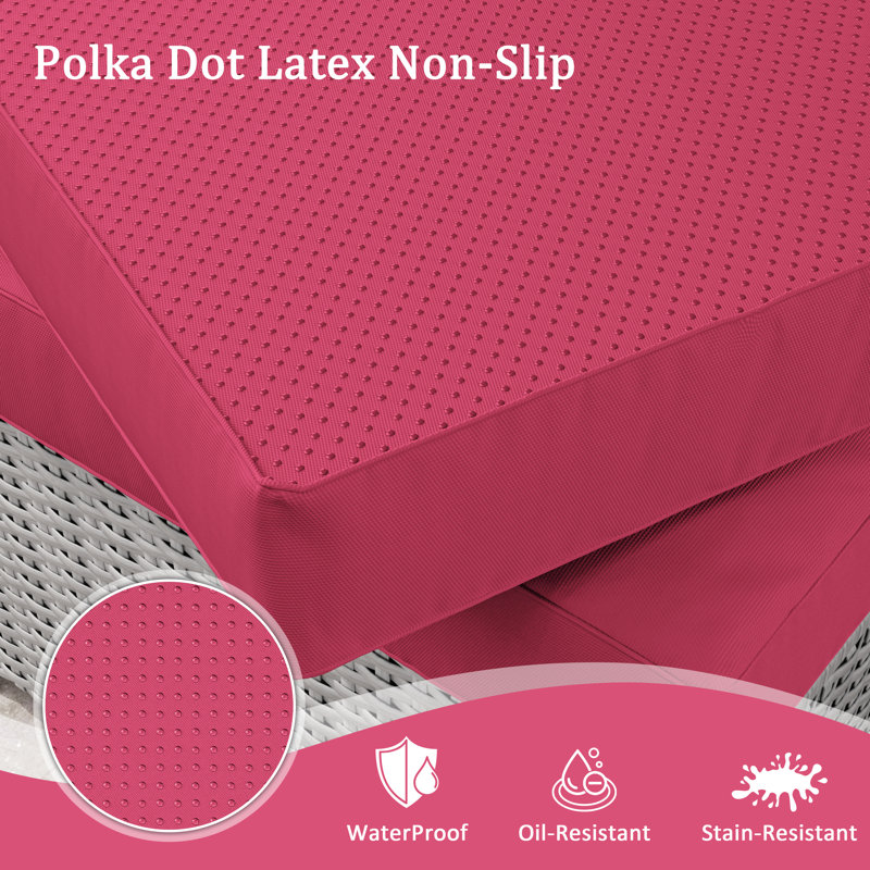 Outdoor Seat Cushions (Set Of 3), Pink