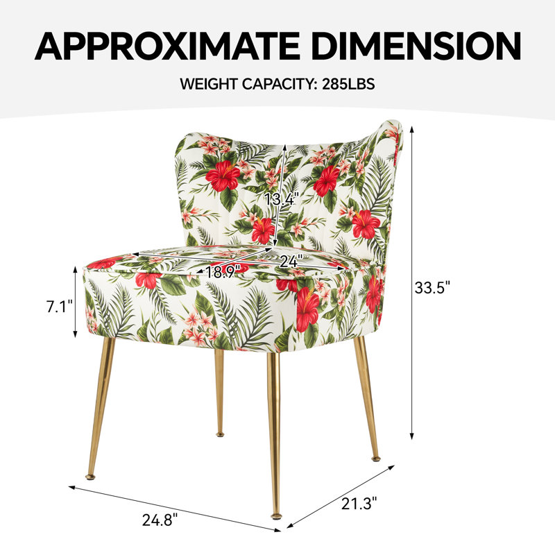 Fauteuil d'appoint Arxhira, Vert et rouge