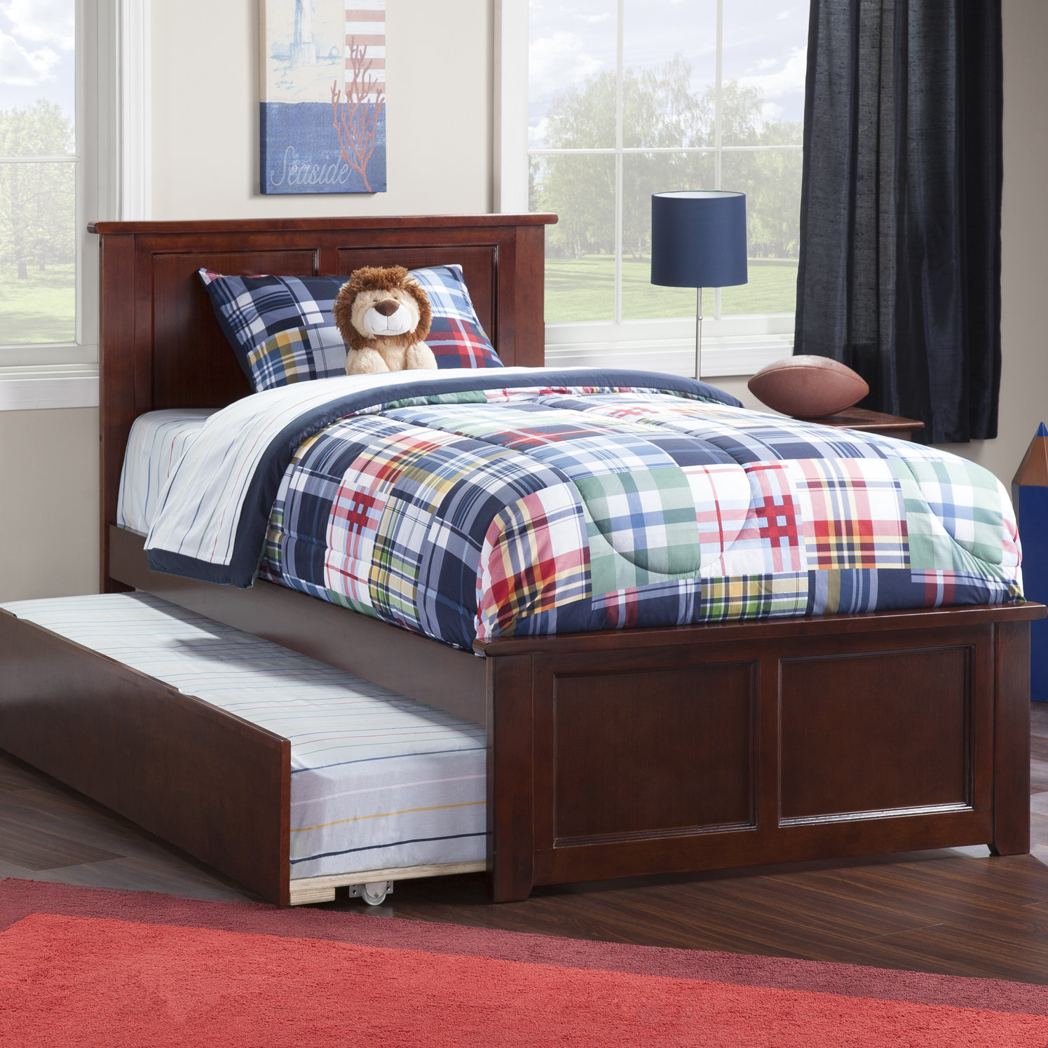Harriet Bee Henrichs Solid Wood Platform Standard Bed with