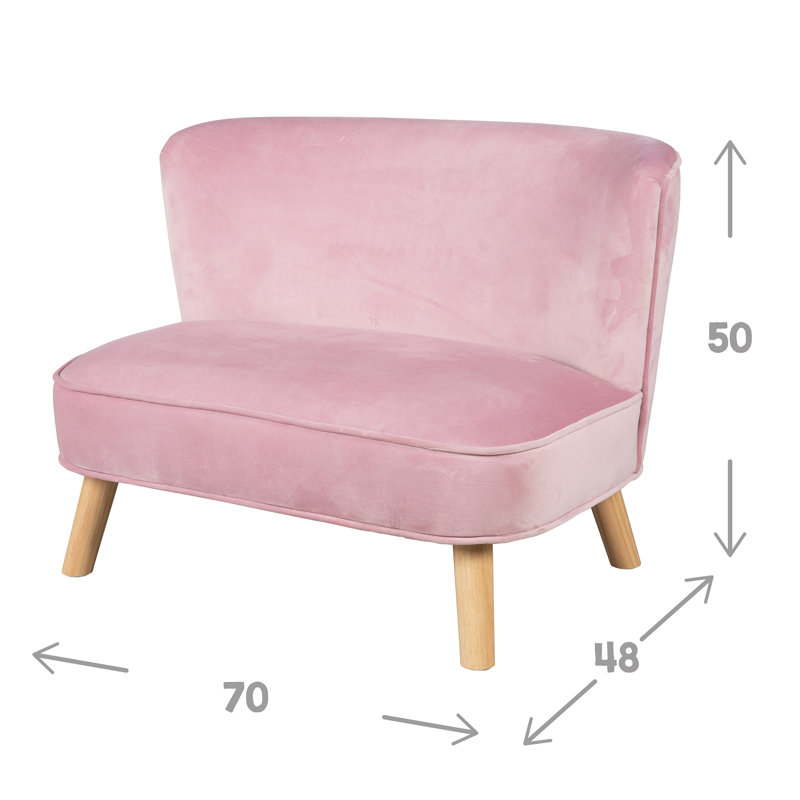 Lil Children's Sofa, 50cm H x 70cm W x 48cm D, Pink