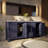 Lafarre 72 in W x 20 in D Double Bath Vanity and Gun Metal Faucet Set-104786882-113057314