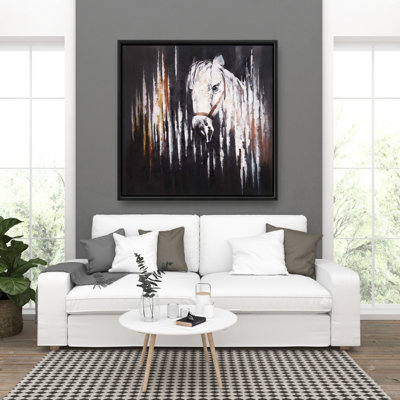 «White Horse In The Dark» sur toile