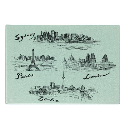 East Urban Home Glass Christam Cutting Board