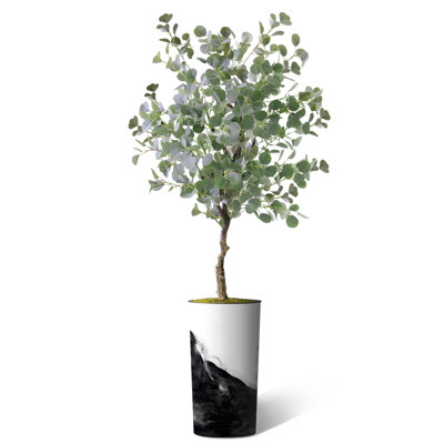 66'' Faux Eucalyptus Tree in Planter