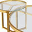 Ensemble de tables basses gigognes, table basse ronde moderne avec structure en métal-859369563