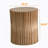 Coffee Table With Vertical Texture Relief Design