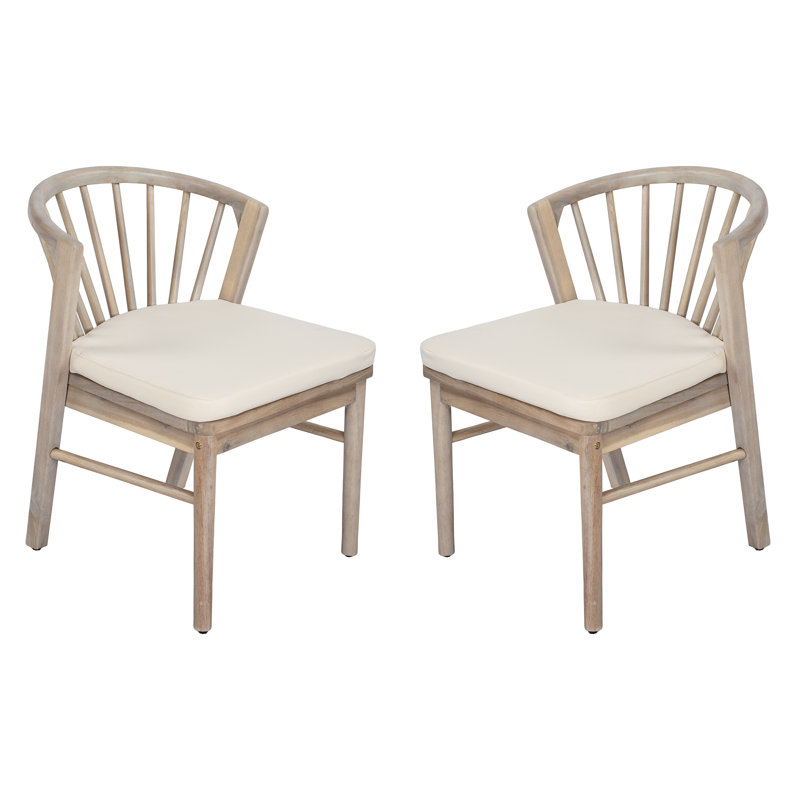 Chaises de salle à manger Clyne, Beige / blanc clair