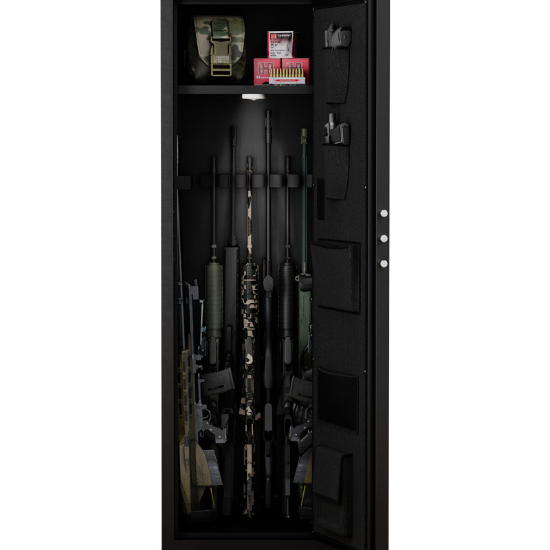 Armoire spacieuse avec mot de passe électronique et panneau d'accès rapide à double verrouillage en métal