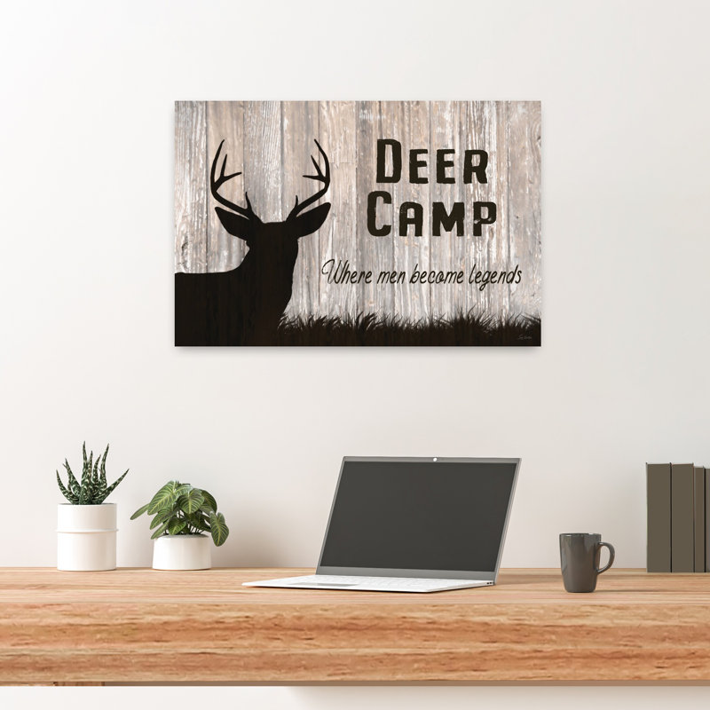 Art campagnard, art contemporain, cerf, H 16 po x l 24 po