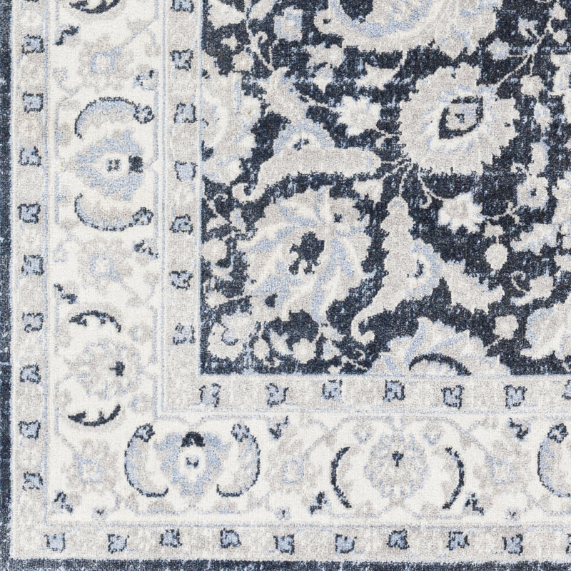 Omama Washable Oriental Indoor Rug, Rectangle 5'3" x 7'