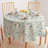 Sheelagh Round Floral Cotton Twill Tablecloth