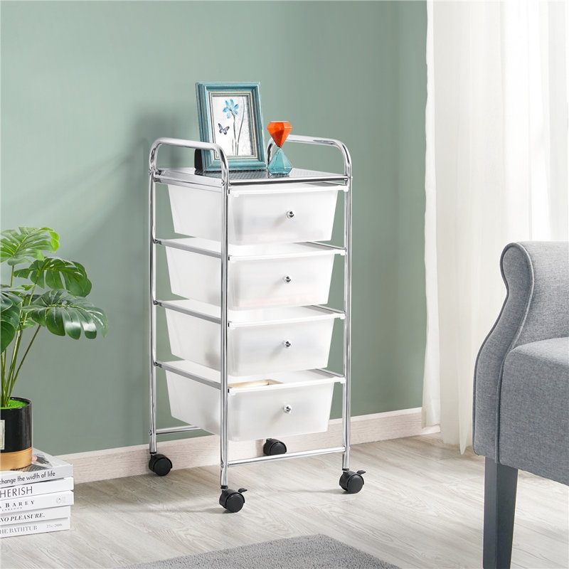 Lundys 4 Drawer Storage Drawer, White