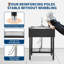 Évier utilitaire autoportant de 36 po en acier inoxydable, évier de préparation à simple cuve commercial, tablette de rangement et pieds réglables-124076069