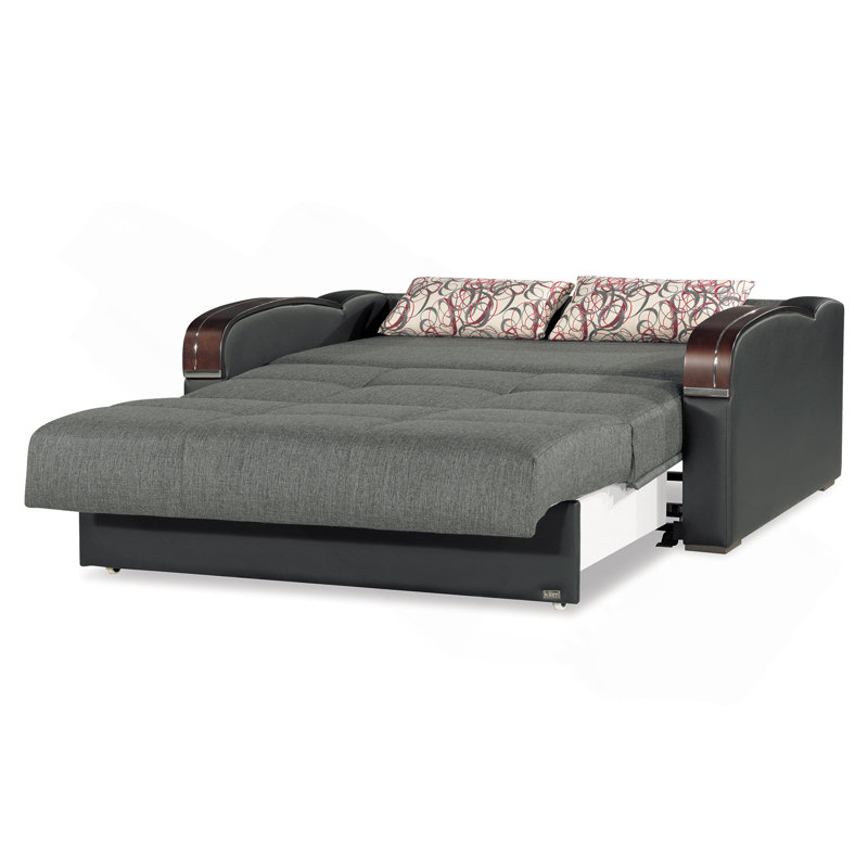 Causeuse convertible avec rangement Primenest, Gris
