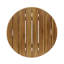 Table d'appoint d'extérieur en bois d'acacia 16 po, finition teck-2139741693