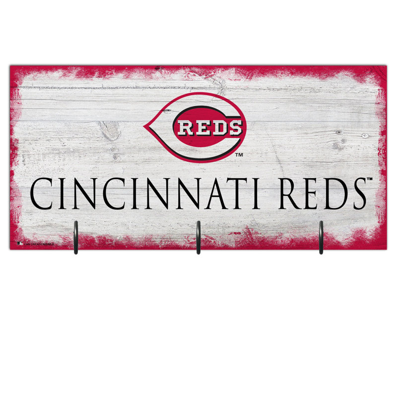 3 - Hook Wall Mounted Coat Rack, Reds