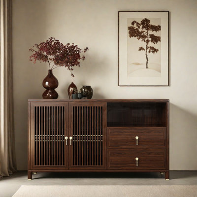 Light Luxury Solid Wood Sideboards Cabinet