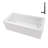 Streamline 66 in. x 32 in. Acrylic Right-Hand Drain Alcove Bathtub in Glossy White With External Drain-101700165