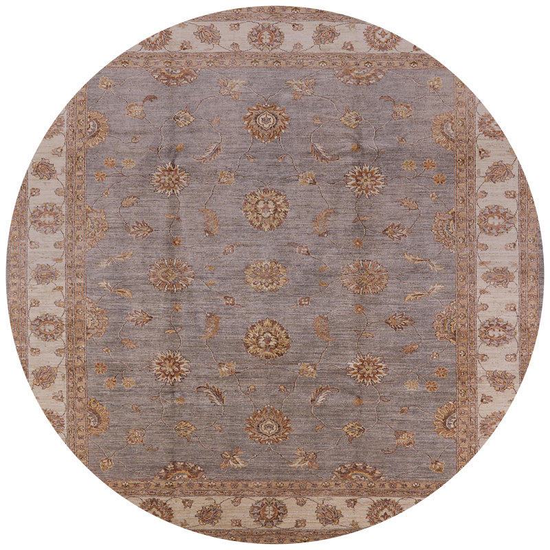 Tapis brun Cheesman, Rond 5 pi