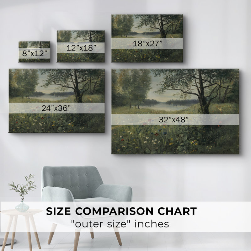 Paysages rétro-DCCCLXI -Galerie enveloppée Cavas, 12 x 18