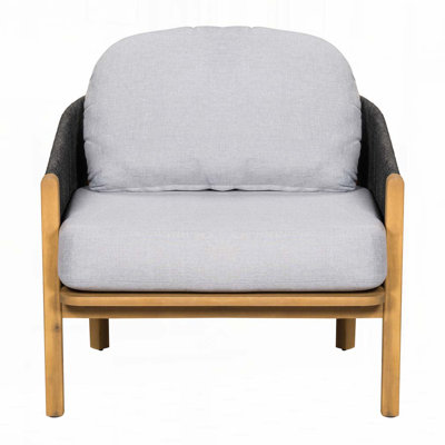 Fauteuil club d'extérieur en bois