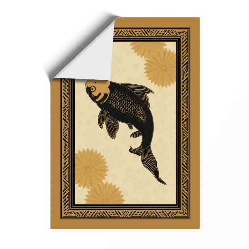 Descending Bear Art Deco - Framed Print, Unframed, A4 - 29.7 x 21.0 cm