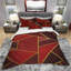 Ensemble de housse de couette abstrait - Designart triangulaire sur fond d'abat-jour-35229260-35375621