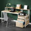 Bureau d'ordinateur avec tiroirs