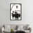 Toile avec cadre noir