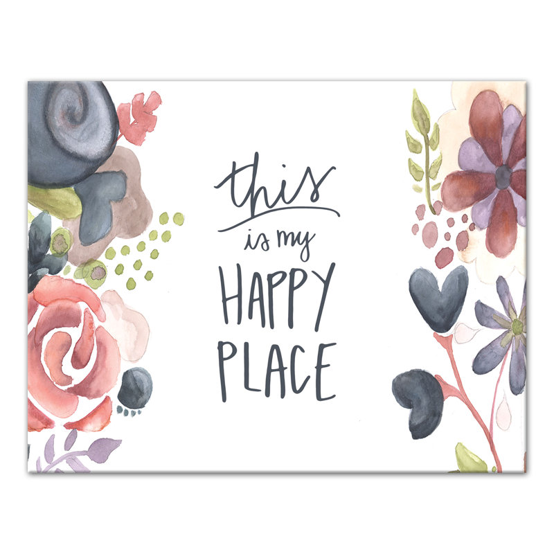 This Is My Happy Place sur toile, H 11 po x l 14 po x P 1,25 po