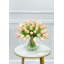 Très grand arrangement tulipe rose pêche 60