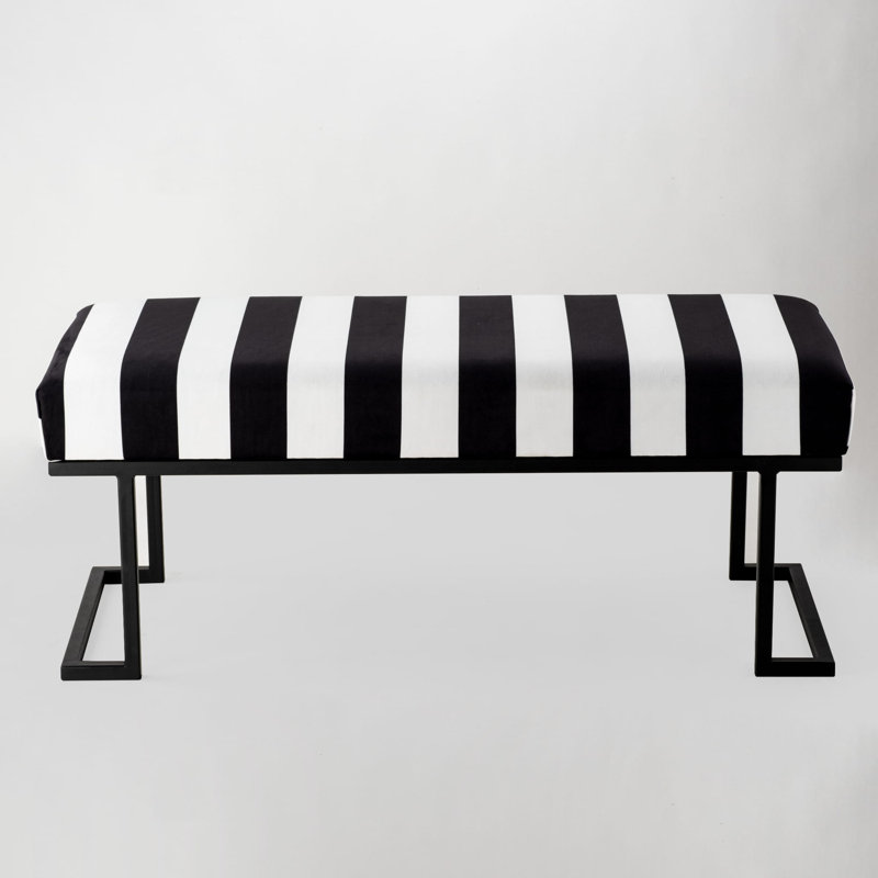 Elizzabeth Velvet Upholstered Bench, H40 x W100 x D30cm