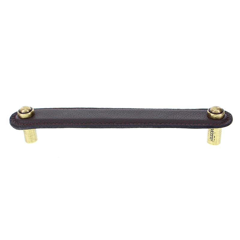Sanzio Bar Pull, 6, Antique Brass