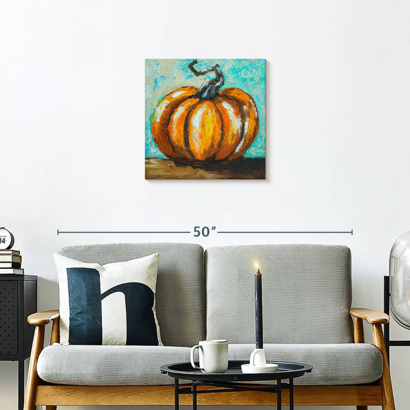 Orange Pumpkin, 20" H x 20" W