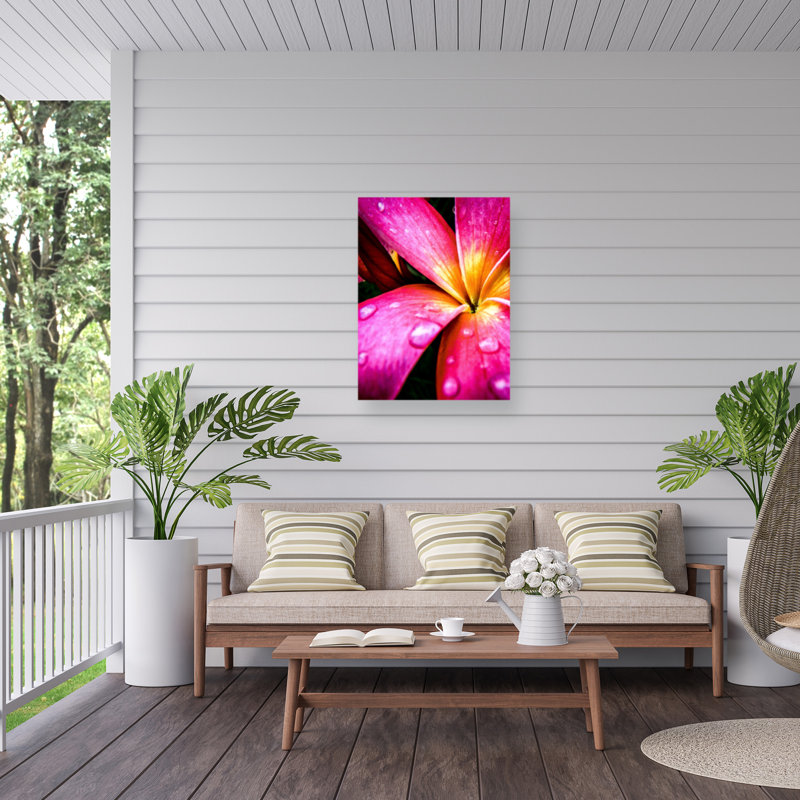 «Pink Over Yellow» sur toile par Rotem Ganor, H 32 po x l 24 po