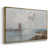 Toile avec cadre flottant or