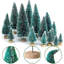 25 mini-arbres de Noël artificiels pour décorations de table et artisanat