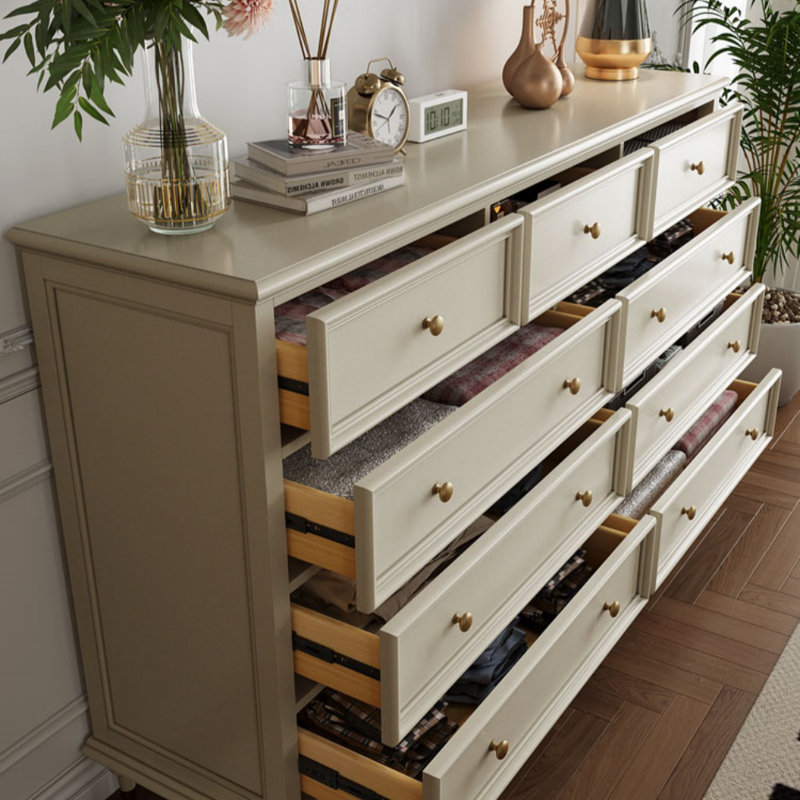 Commode d'appoint moderne en bois massif