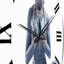 Horloge murale Blue Yogini Elegant Grace-93380856