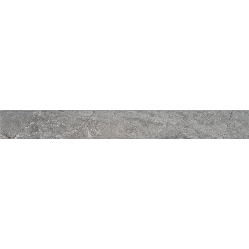 Daltile Perpetuo 3" X 24" Matte Porcelain Floor Bullnose (10 PCS Per Carton) (4.66 SQFT Per Carton), Eternal Gray