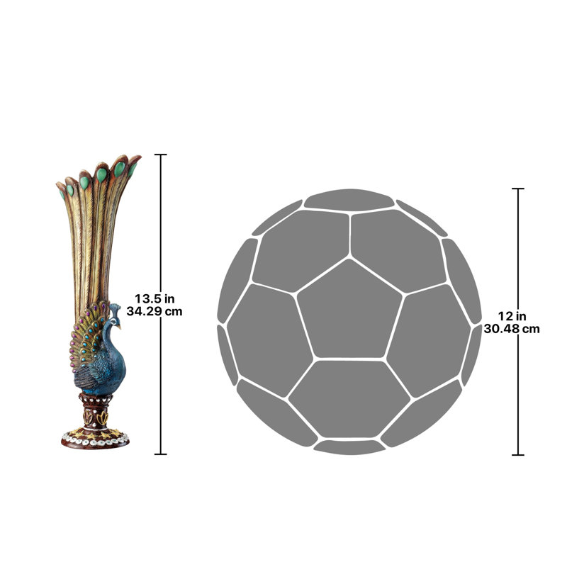 Peacock Flower Bud Table Vase