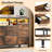 10 Drawer Dresser for Bedroom 63.3 in TV Stand for 65 75 in TVs Fabric Chest-1173705347