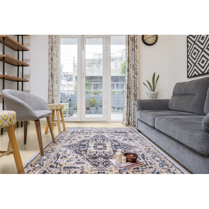 Tapis oriental beige, Rectangle 2 pi x 4 pi