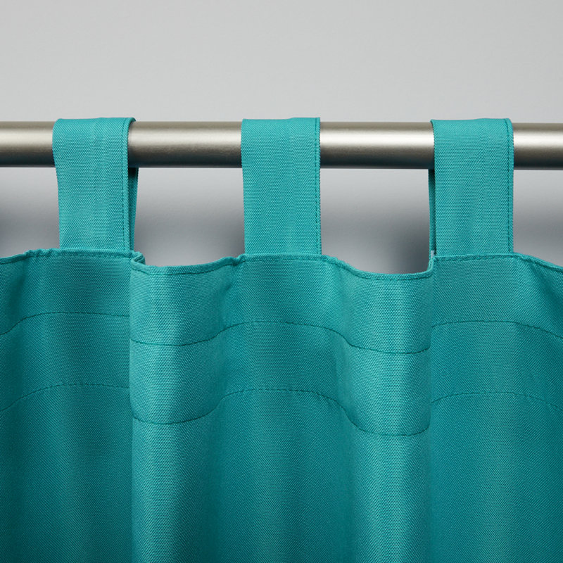 Ensemble de rideaux en polyester Prattsville – emballage de deux, l 54 po x L 84 po, Vert