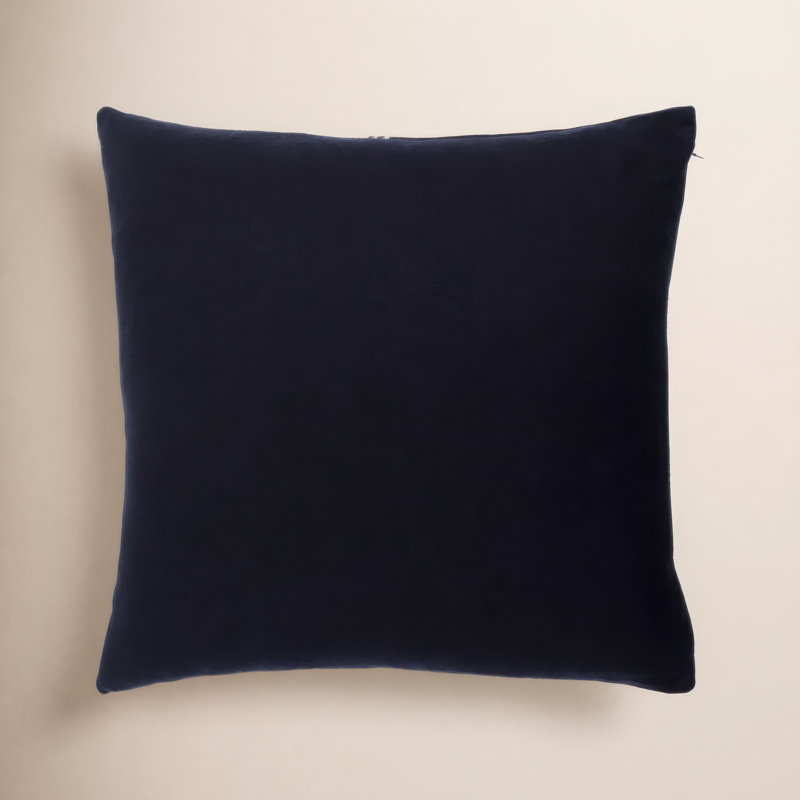 Coussin décoratif en coton, 18 po x 18 po, Blanc, Housse de coussin seulement - sans coussin