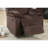 Motion Recliner Chair 1Pc Rocker Recliner Couch Living Room Furniture Chocolate Padded Suede Metal Reclining